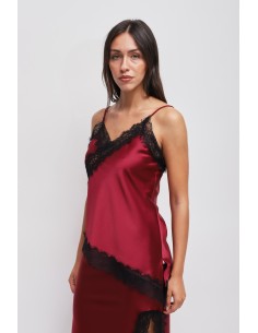 Top en satin avec dentelle Maryley 2