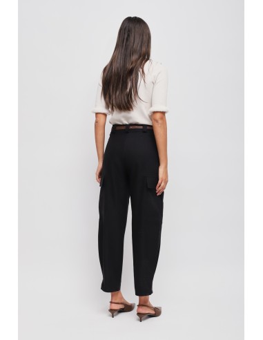 Maryley - Pantalon cargo à double ceinture