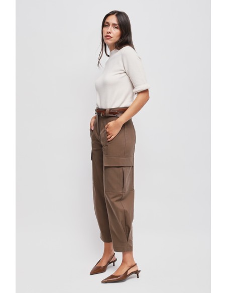 Cargo broek met dubbele tailleband van Maryley