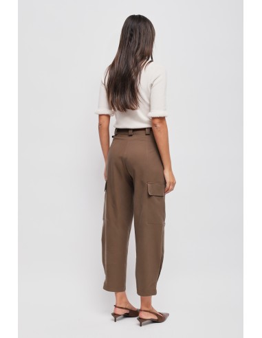 Maryley - Pantalon cargo à double ceinture