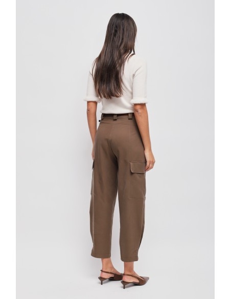 Cargo broek met dubbele tailleband van Maryley