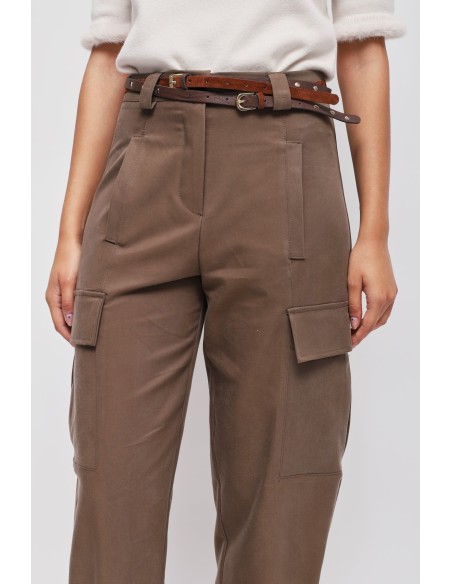 Cargo broek met dubbele tailleband van Maryley
