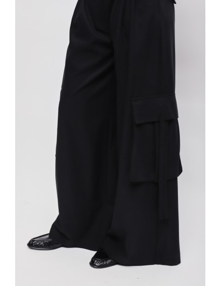 Pantalon cargo en viscose Maryley