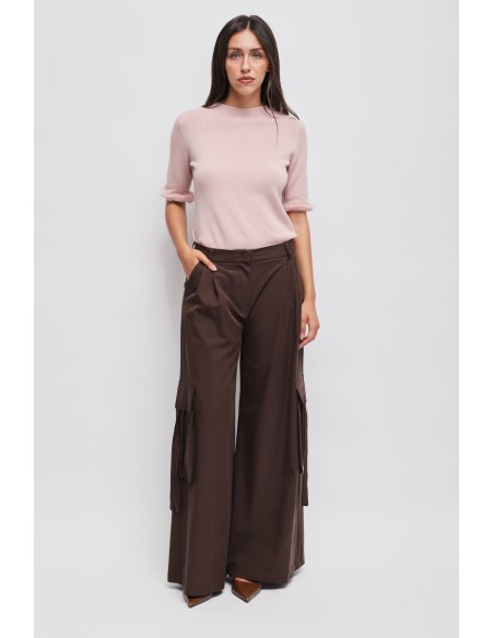 Pantalon cargo en viscose Maryley