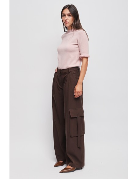 Pantalon cargo en viscose Maryley