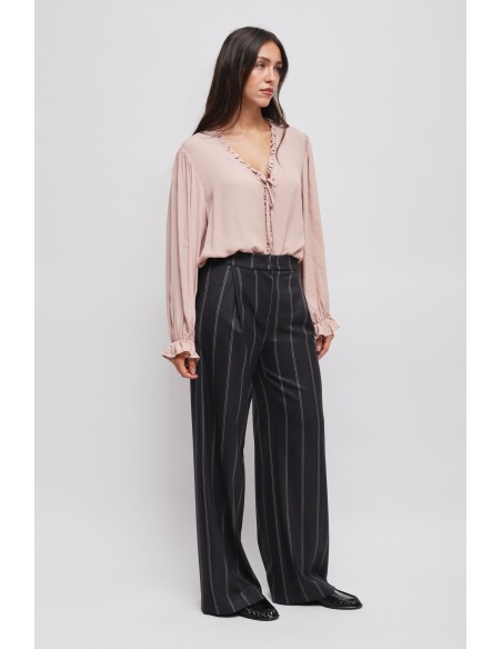 Maryley - Pantalon à pinces pour palais