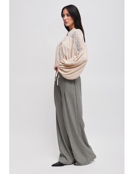 Maryley - Pantalon Pied De Poule Palace
