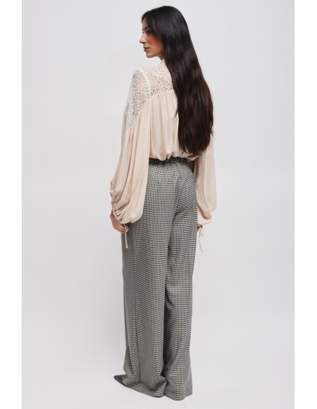 Maryley - Pantalon Pied De Poule Palace