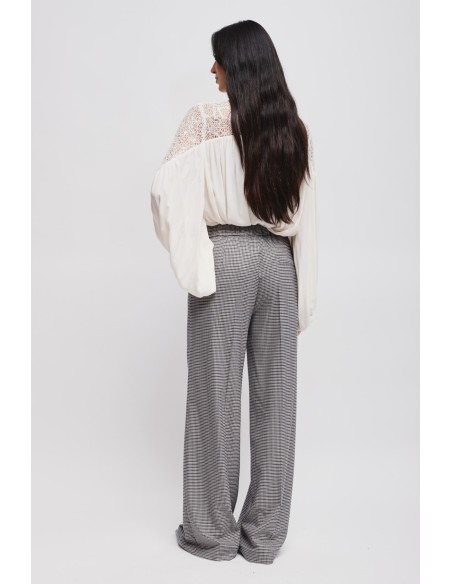 Maryley - Pantalon Pied De Poule Palace