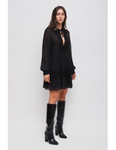 Robe courte avec dentelle Maryley 2