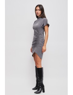 Robe courte drapée avec strass Maryley 2
