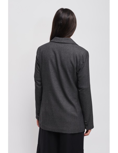 Maryley Veste à simple boutonnage avec clous