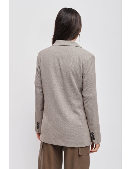 Maryley Veste à simple boutonnage avec clous