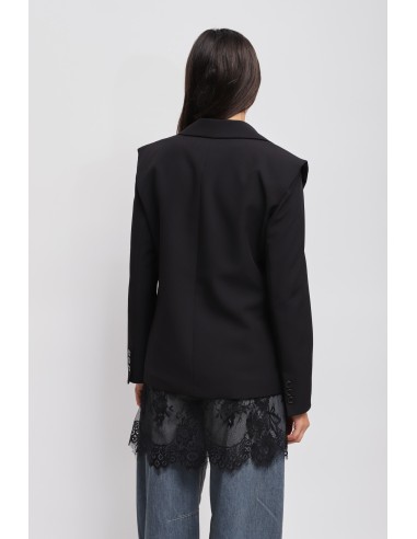 Maryley - Veste boutonnée avec détails en dentelle