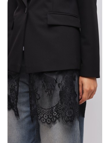 Maryley - Veste boutonnée avec détails en dentelle