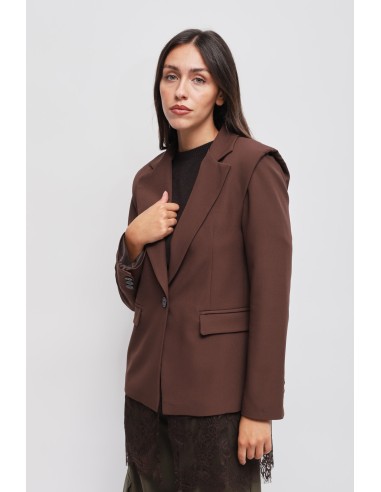 Maryley - Veste boutonnée avec détails en dentelle