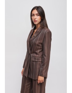 Veste à double boutonnage en pinstripe avec épingle Maryley 2