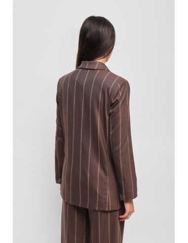 Veste à double boutonnage en pinstripe avec épingle Maryley