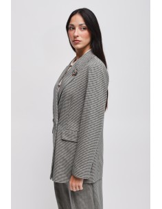 Veste Pied de Poule avec épingle Maryley 2