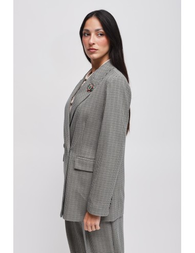 Veste Pied de Poule avec épingle Maryley