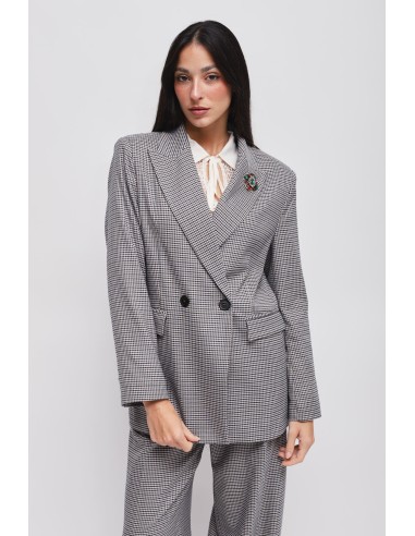 Veste Pied de Poule avec épingle Maryley