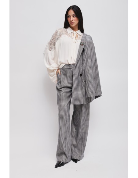 Veste Pied de Poule avec épingle Maryley