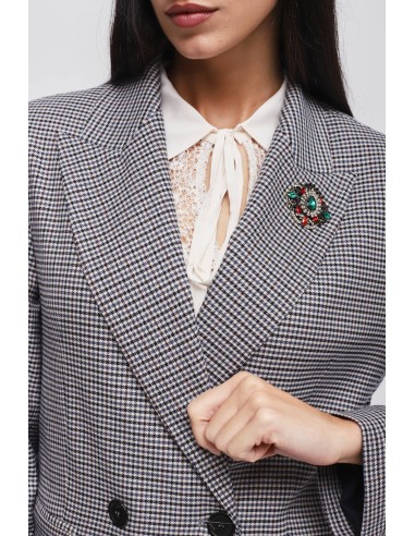 Veste Pied de Poule avec épingle Maryley