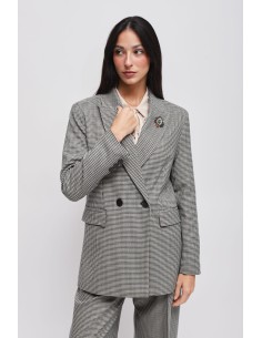 Veste Pied de Poule avec épingle Maryley