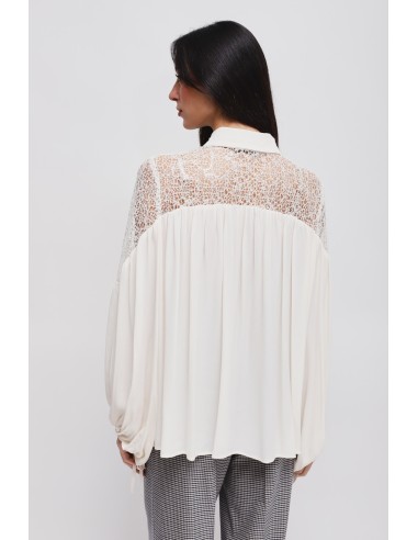 Viscose blouse met striklint van Maryley