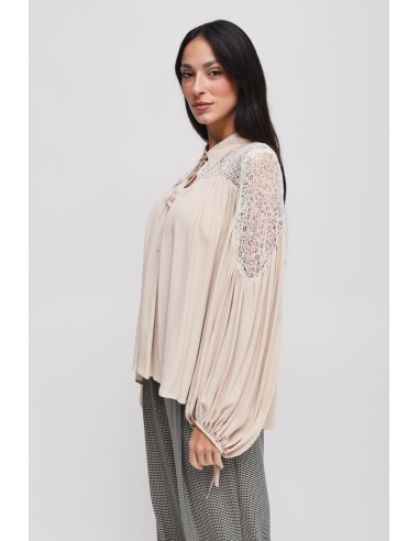 Viscose blouse met striklint van Maryley
