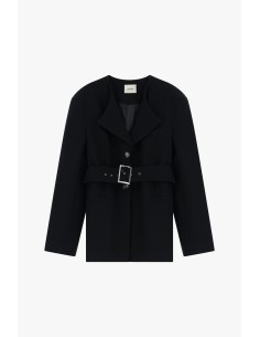 Blazer met ceintuur en brede revers Dixie