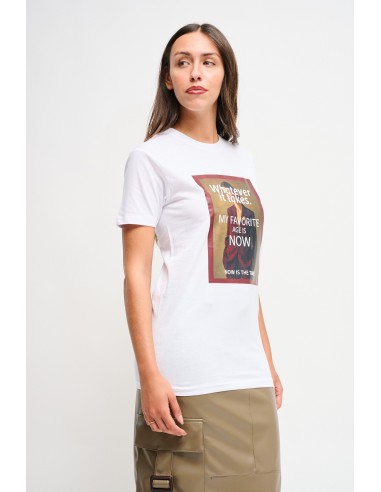 T-shirt en coton avec imprimé Maryley