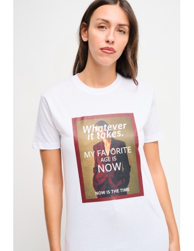 T-shirt en coton avec imprimé Maryley