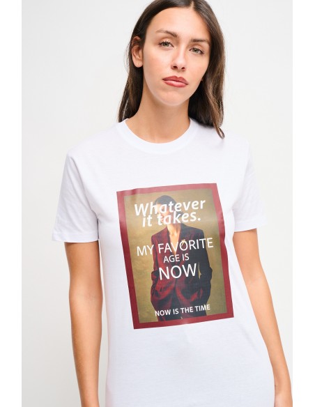 T-shirt en coton avec imprimé Maryley