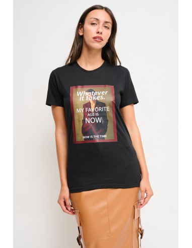 T-shirt en coton avec imprimé Maryley