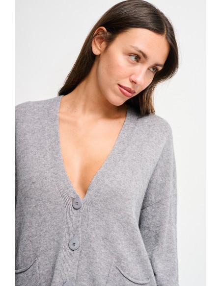 Cardigan met zakken van Maryley