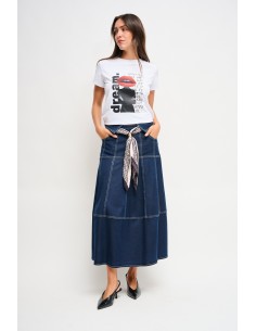 Denimrok met ceintuur Maryley