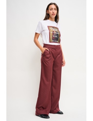 Maryley krijtstreep Palazzo-broek