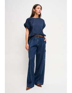 Pantalon en denim avec ceinture Maryley