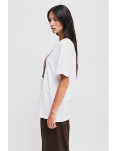 T-shirt en coton avec imprimé et strass Maryley 2