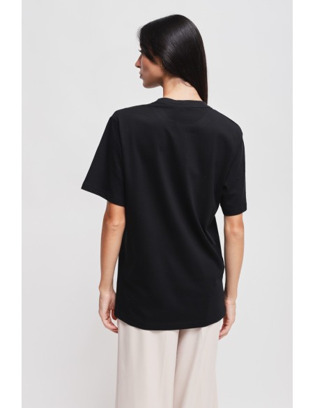 T-shirt en coton chic et décontracté avec imprimé Maryley