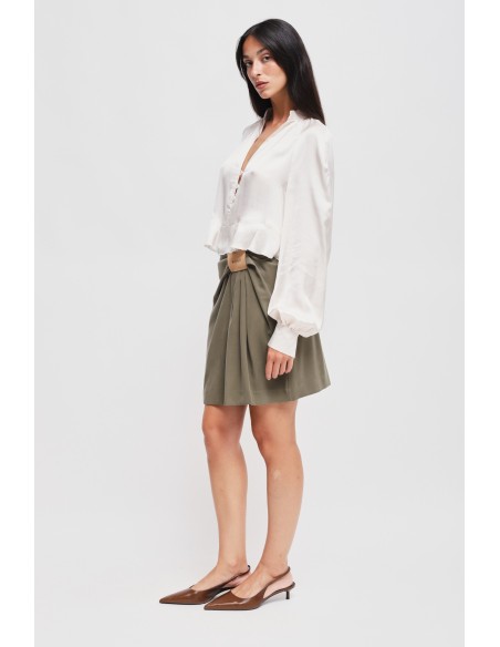 Minirok van viscose met Maryley-logo
