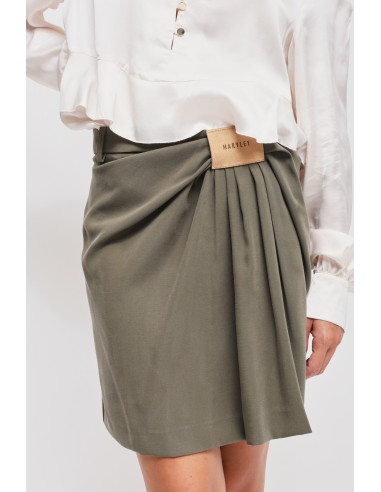 Minijupe en viscose avec logo Maryley