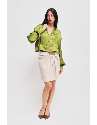 Minijupe en viscose avec logo Maryley