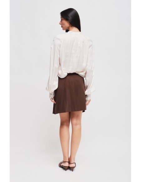 Minijupe en viscose avec logo Maryley