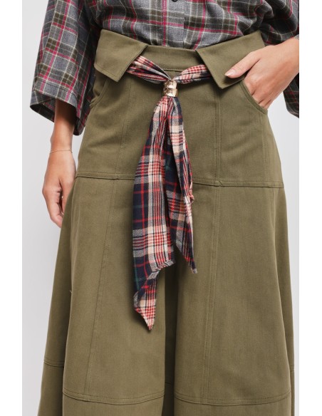 Katoenen rok met ceintuur Maryley