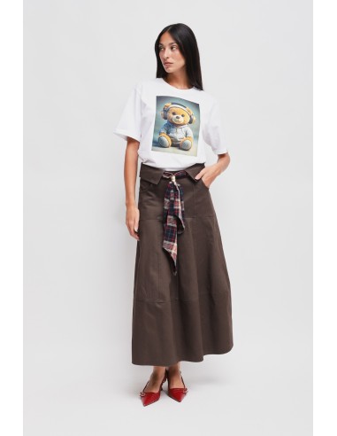 Katoenen rok met ceintuur Maryley