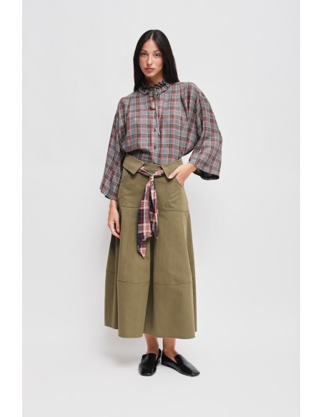 Katoenen rok met ceintuur Maryley