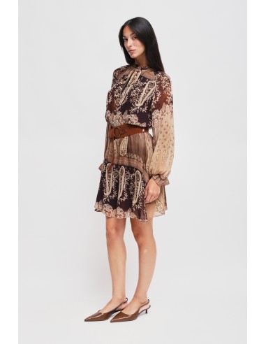 Maryley - Robe courte à motifs en viscose