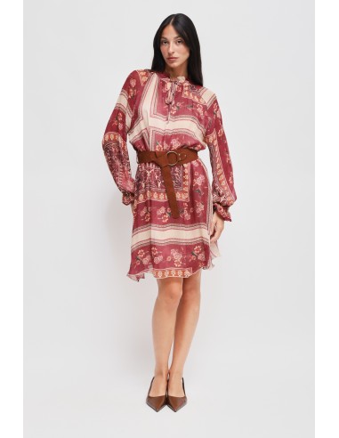 Maryley - Robe courte à motifs en viscose